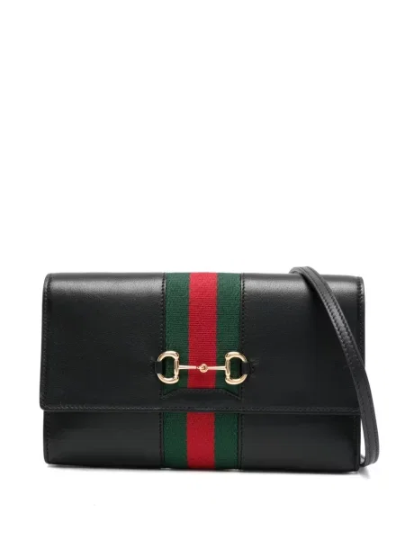 Με τιράντες πορτοφόλι Gucci μαύρο