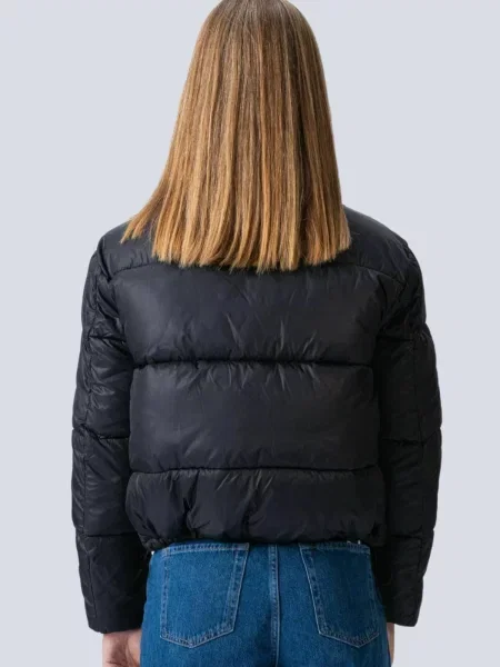 TEESHOPPEN Geacă de iarnă Short Puffer negru