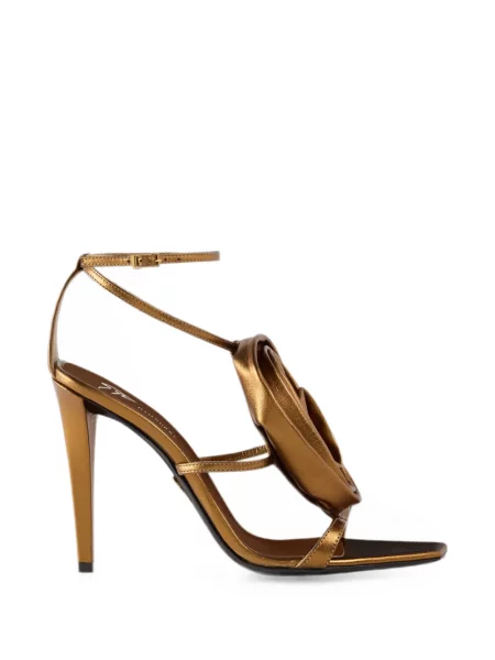Sandale Giuseppe Zanotti cu model floral maro