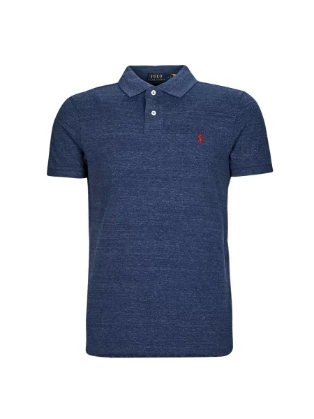 Polo majica Polo Ralph Lauren s kratkimi rokavi z mrežo modra