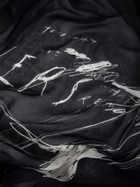 Fular Ann Demeulemeester negru