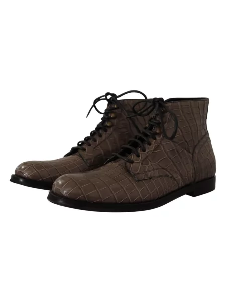 Botki Dolce And Gabbana skórzane szare