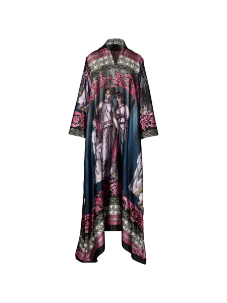 Gulerat rochie maxi Tessitura Body Couture roz