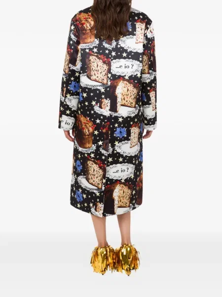 Palton Moschino cu imagine negru