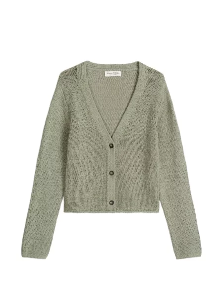 Tricou polo Marc O'polo cu mâneci lungi verde