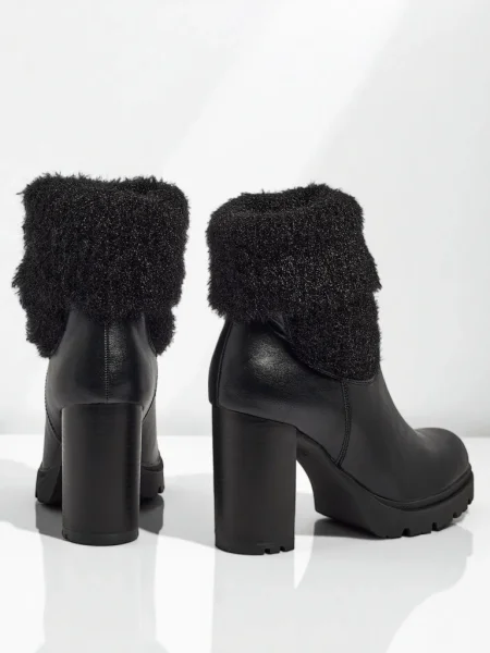 Botine Resti tricotate negru