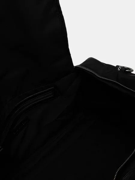 Torba weekendowa z nadrukiem z logo Valentino Bags czarna