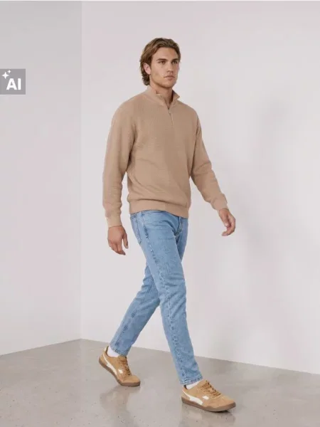 Sinsay Džíny regular fit modrá