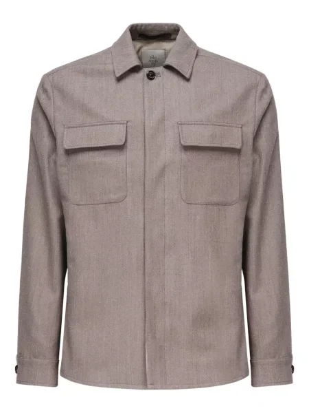 Geacă Eleventy cu model herringbone gri