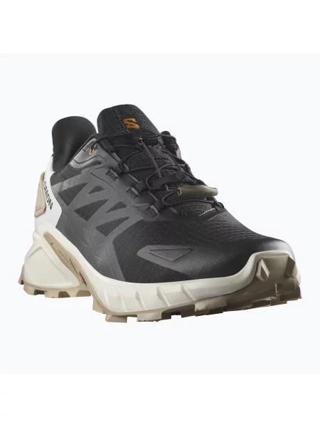 Кросівки для бігу Salomon Supercross 4 black / vanilla ice / white pepper білі