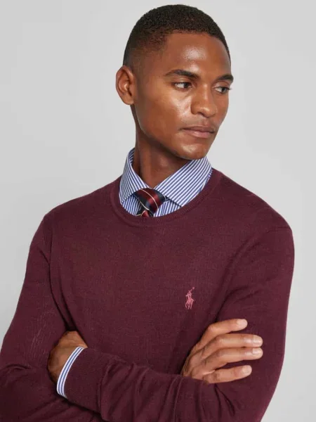 Sweter Polo Ralph Lauren wełniany czerwony