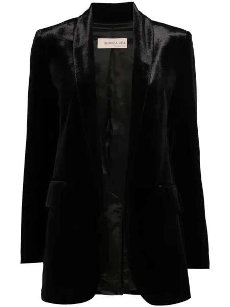 Aksamitna marynarka Blanca Vita czarna