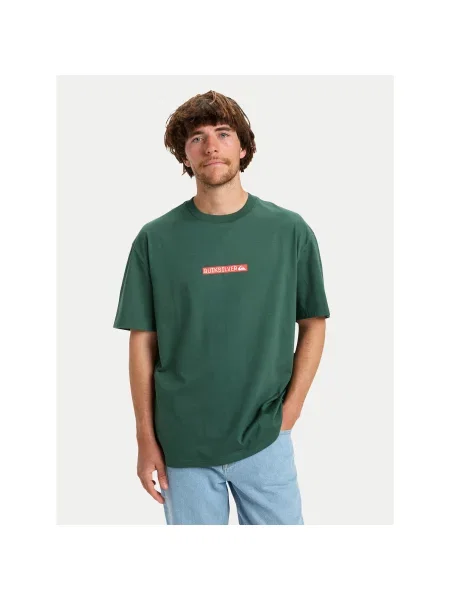 Quiksilver Majica Dna Clicker Regular Fit zelena