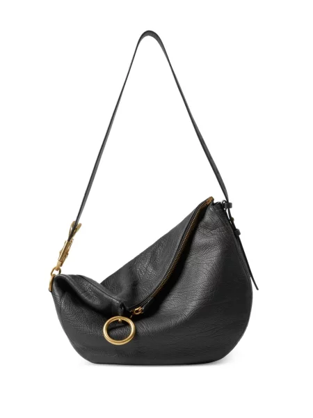 Geanta de piele Burberry din piele negru