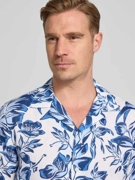 Koszula casualowa o kroju regular fit z czystego lnu Tommy Hilfiger biała