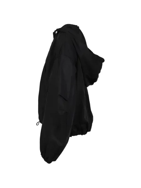 Geacă bomber The Attico cu glugă negru