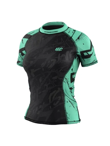 Koszulka sportowa Rashguard MMA EXTREME HOBBY NEO zielona