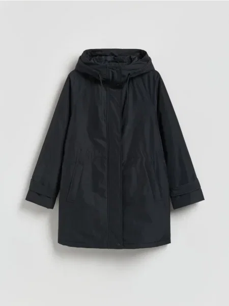 Reserved Куртка з каптуром чорний