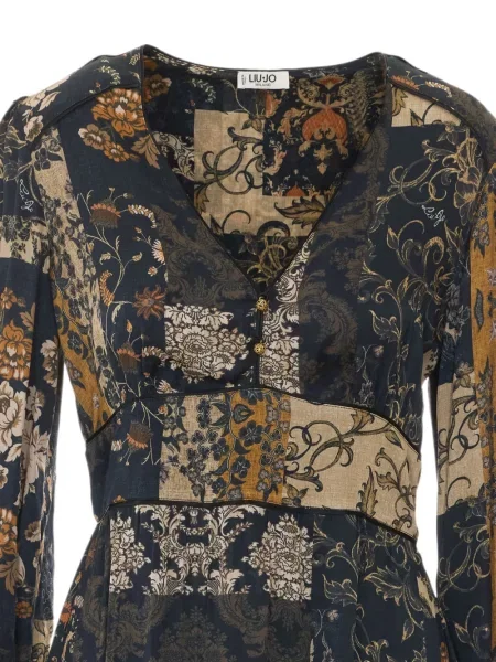 Rochie Liu Jo cu imagine cu model paisley albastru