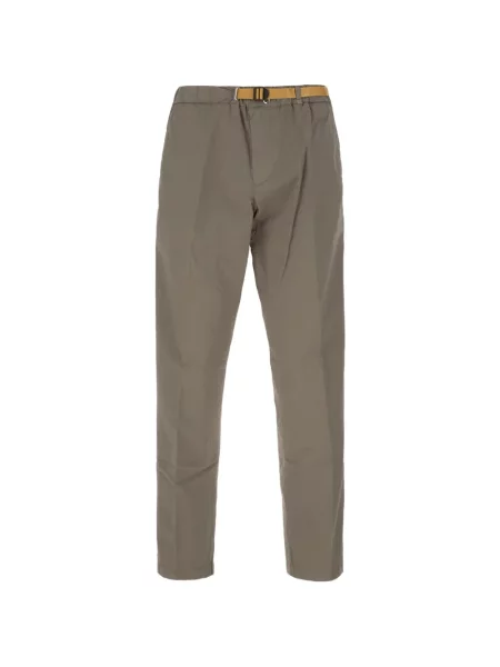 Cu centură pantaloni chino White Sand alb