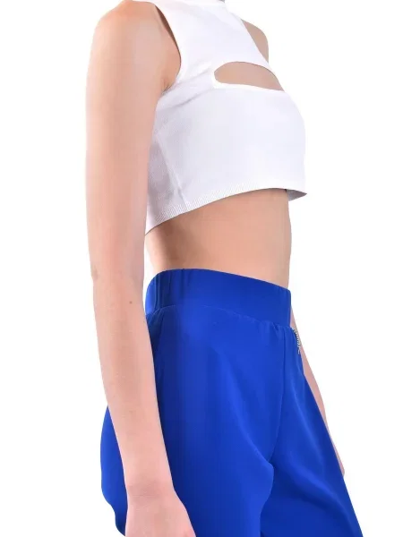 Top Dsquared2 scurt alb