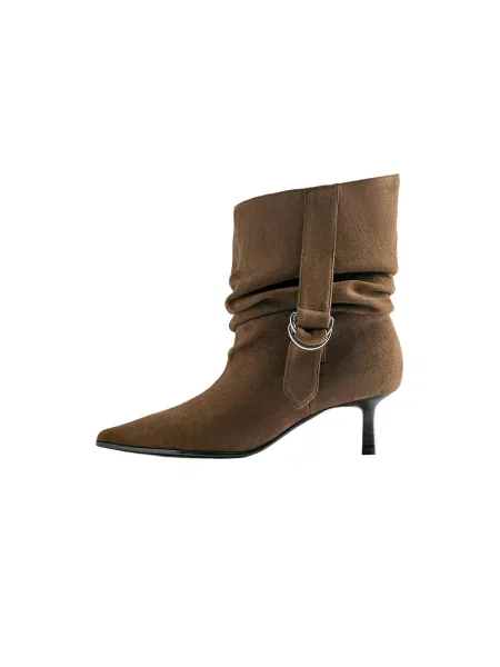Pull&Bear Cizme glezne maro