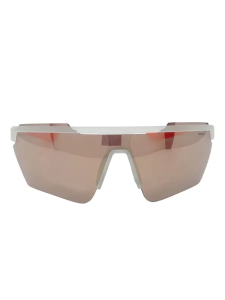 Ochelari de soare Nike cu cordon din jerseu cu imprimeu abstract gri