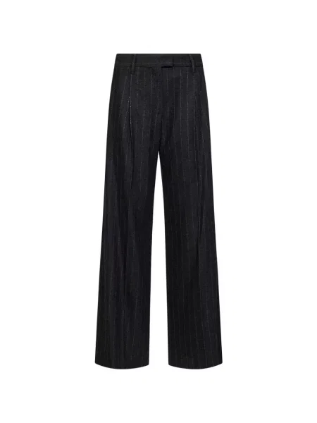 Pantaloni Brunello Cucinelli cu dungi gri
