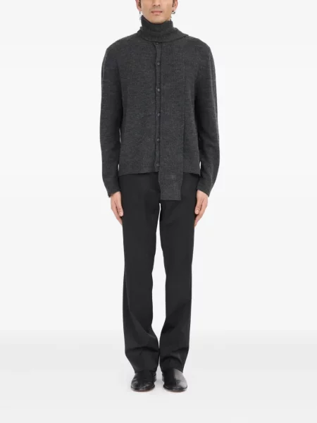 Cardigan Mm6 Maison Margiela de lână gri