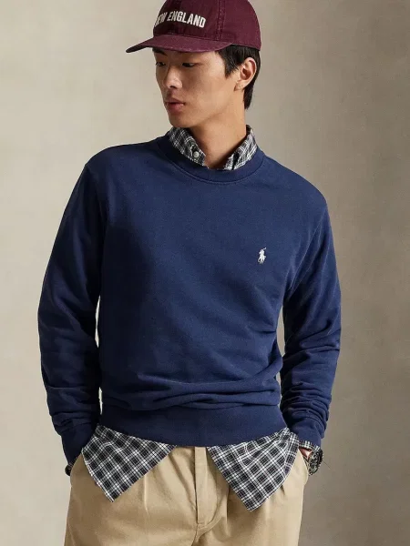 Polo Ralph Lauren bluza granatowy gładka niebieska
