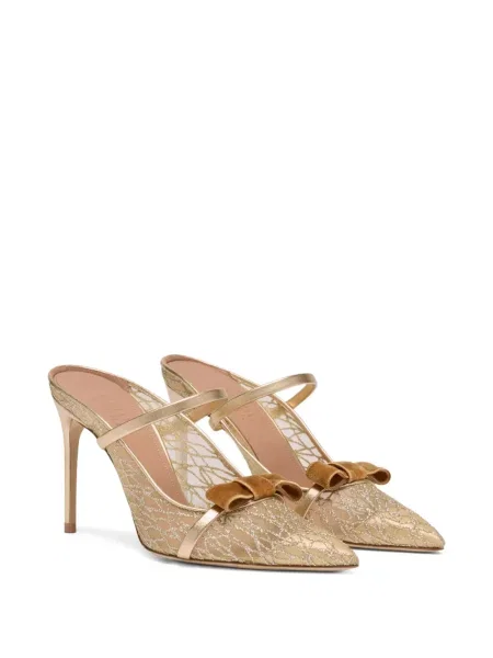 Papuci tip mules Malone Souliers auriu