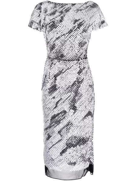Rochie Maticevski cu paiete de costum alb