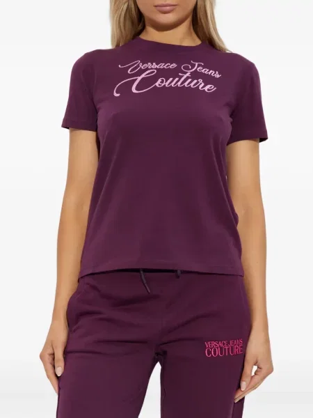 Póló Versace Jeans Couture lila