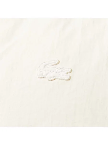 Lacoste Płaszcz Loose Fit Ze Stójką W Kolorze Kremowym
