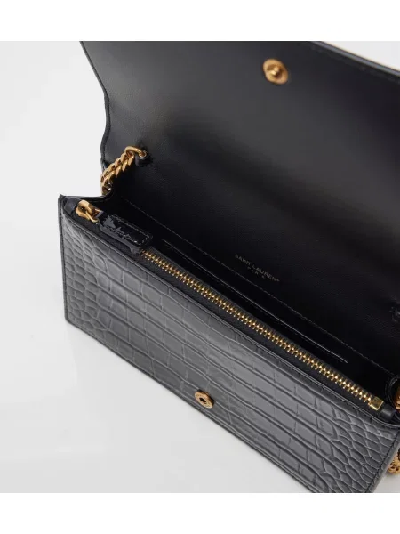 Colier Saint Laurent din piele negru