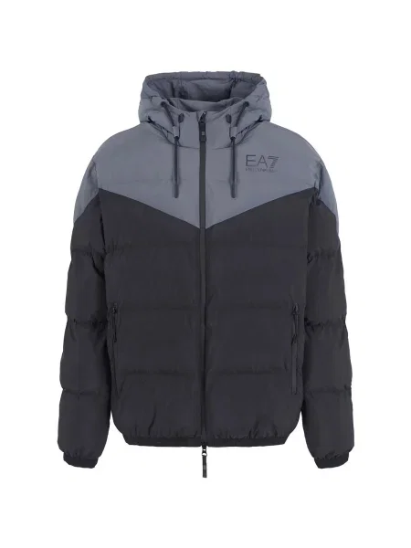 Férfi Emporio Armani Train Athletic Athletic Colour Block párnázott kabát fekete. Méret: M fekete