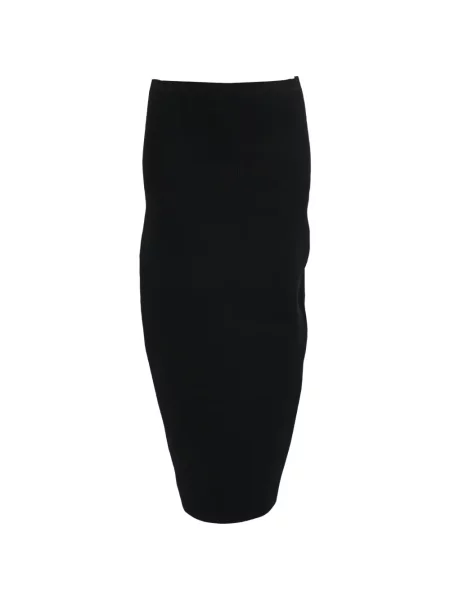 Fustă midi Victoria Beckham tricotate negru