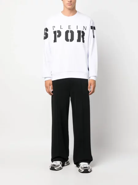 Mikina Plein Sport s potiskem bílá