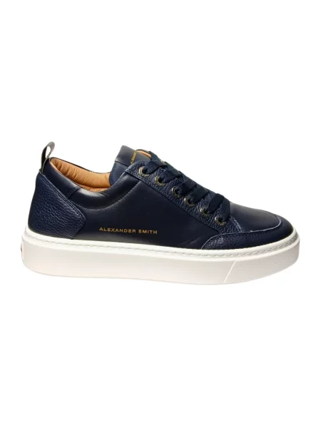 Sneakersy Alexander Smith skórzane niebieskie