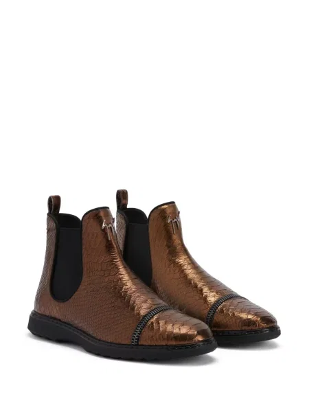 Cizme scurte Giuseppe Zanotti din piele maro
