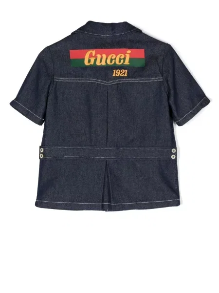 Koszula dżinsowa dziecięca Gucci niebieska