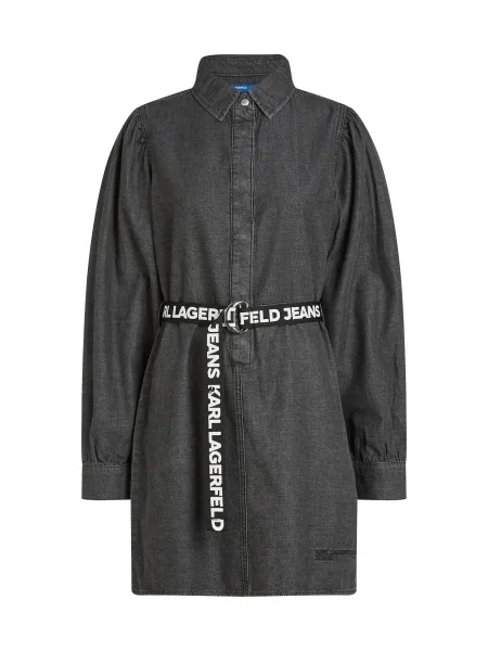 KARL LAGERFELD JEANS Rochie tip bluză negru alb