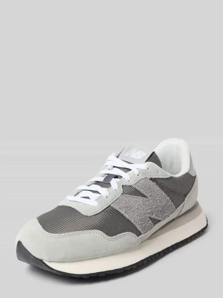 Sneakersy z mieszanki skóry z detalem z logo New Balance