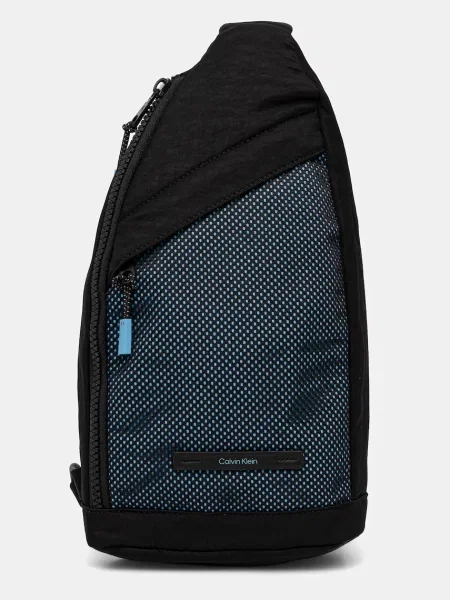 Geantă Calvin Klein Mesh Sling Bag Black Universal alb