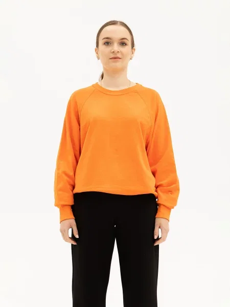 Кофти та светри Fruit of the loom Lightweight raglan sweat бавовна/поліестер помаранчевий
