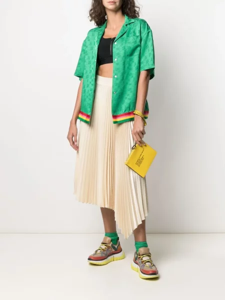 Lung cămașă Palm Angels verde