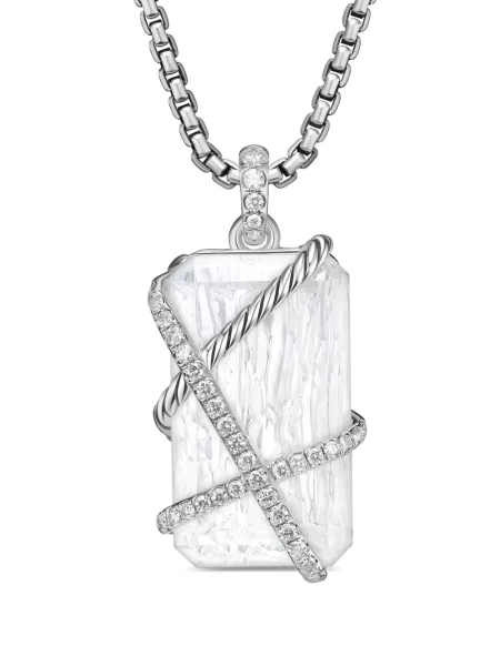 Colier David Yurman plic alb