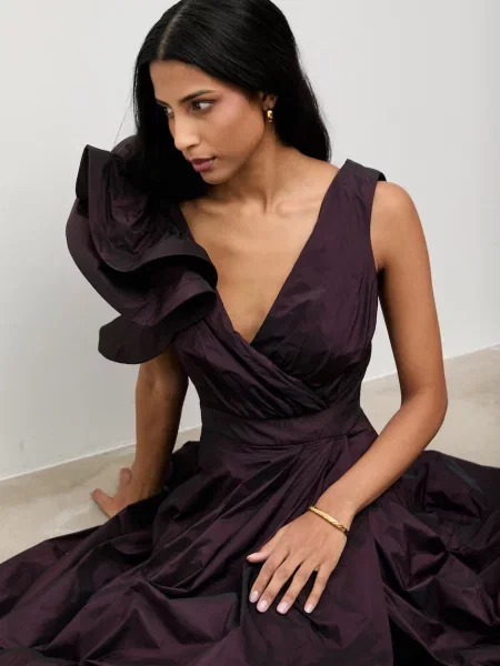 Answear.LAB rochie evazată violet