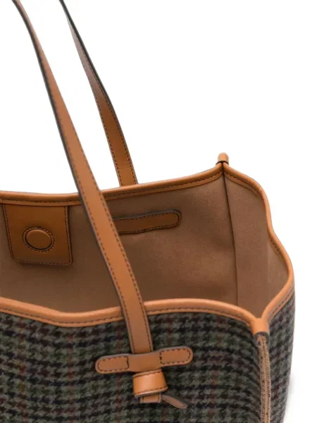 Geantă shopper Gianni Chiarini cu model pepito gri