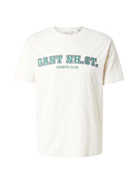 Gant tricou din cu imprimeu bej